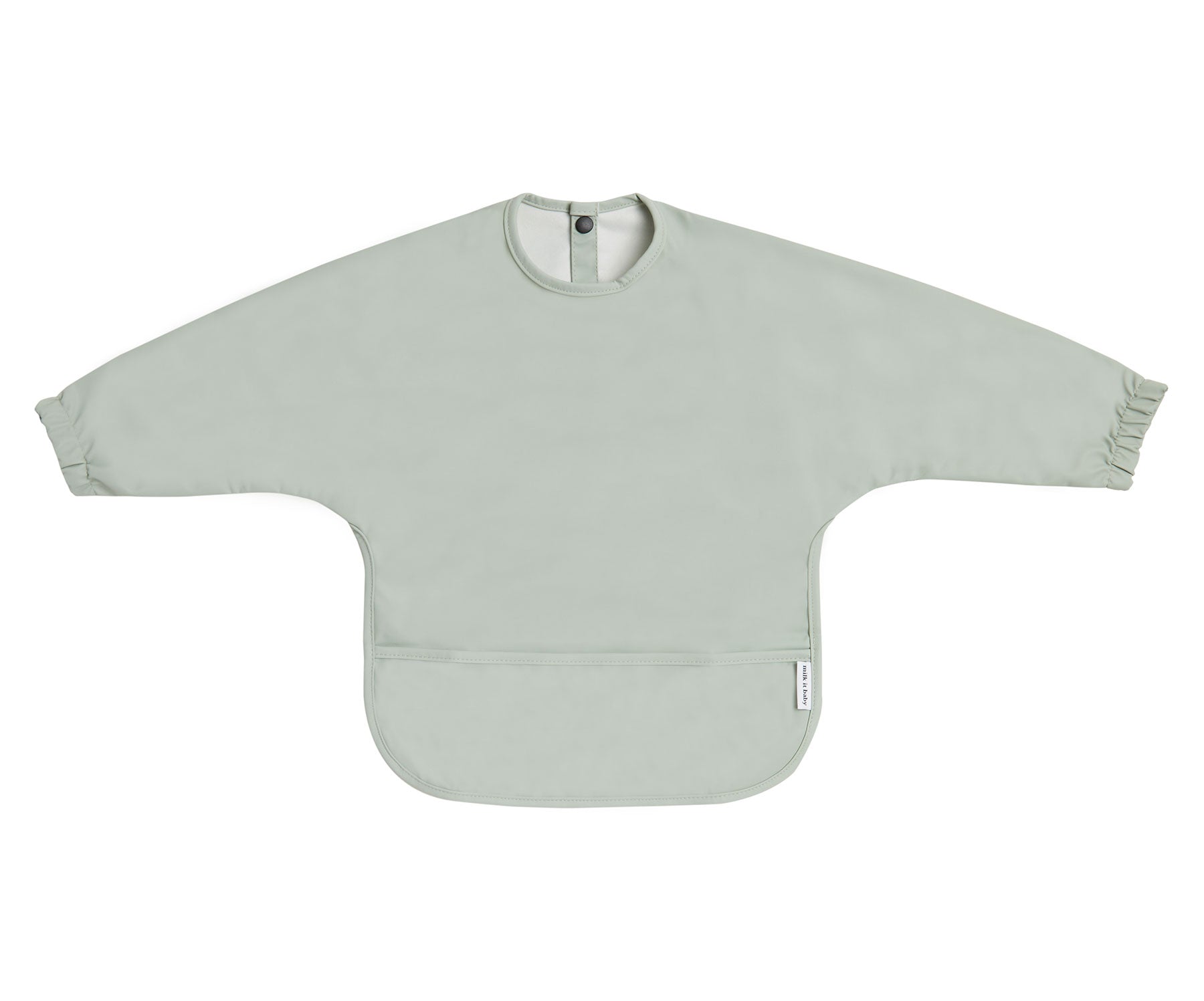 Milk It Baby Sleeved Bib Seafoam Green | Baby Products | Halabh.com