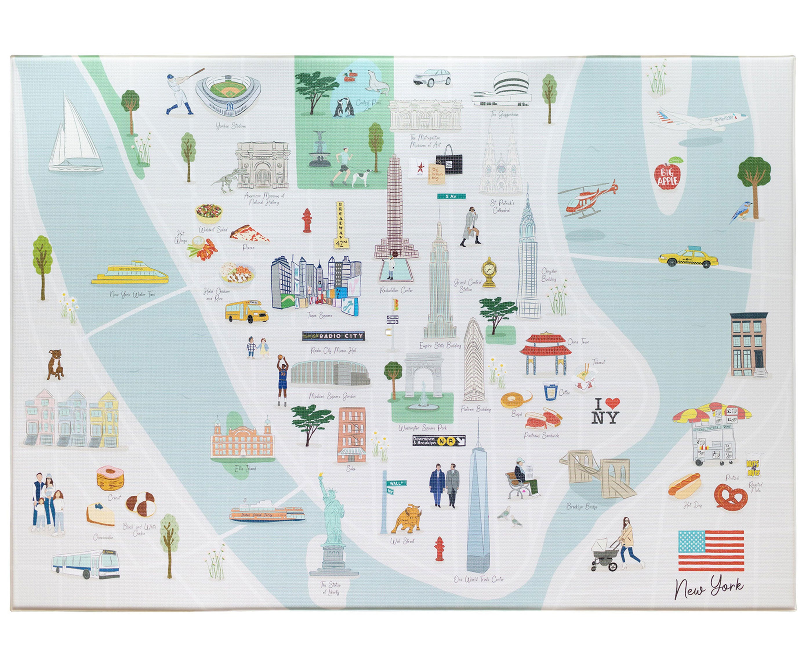 Milk It Baby New York Play Mat TPU Foam Non Toxic Reversible Mat | Baby Toys & Kids | Halabh.com