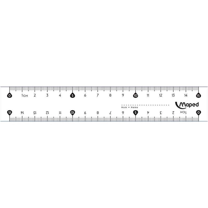 Maped Ruler 15cm Crystal