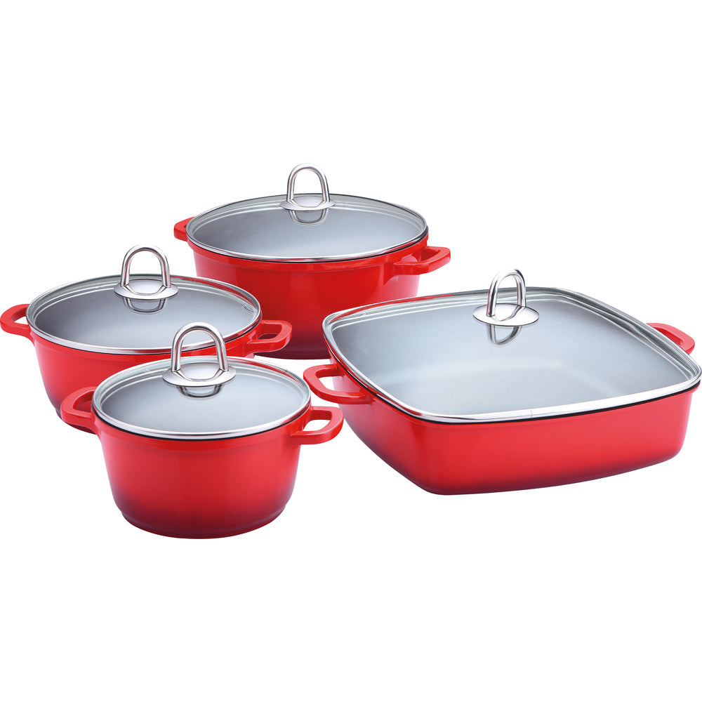 Lamart Cookware 8 Pcs 16202428 Red