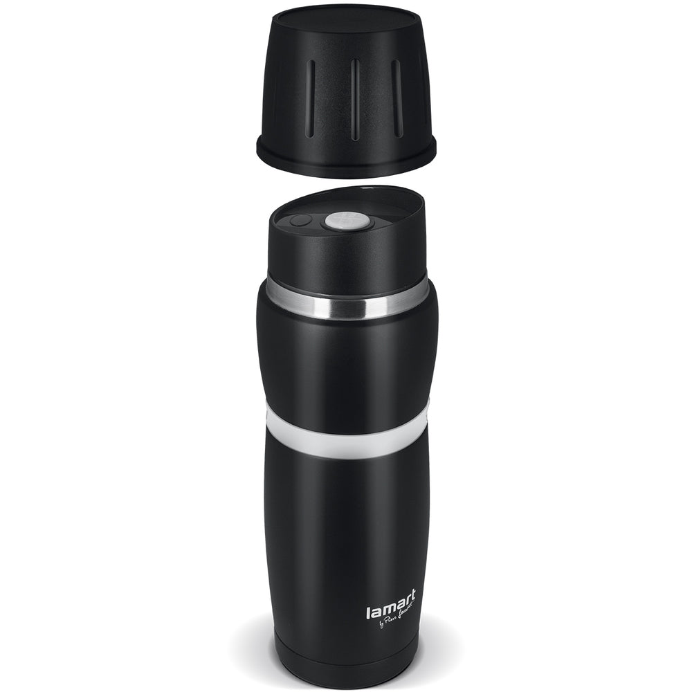 Shop LAMART Vacuum Flask 480ml Black Cup | Best Flask | Halabh