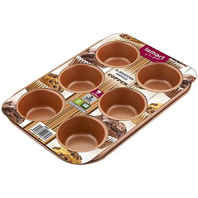 Shop Lamart Pan 6 Muffin Base Copper in Bahrain | Best Muffin | Halabh