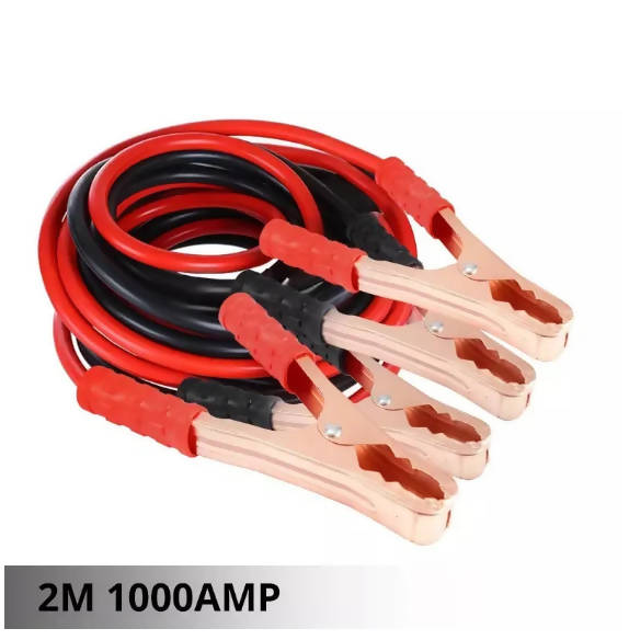 2M 1000AMP Car Battery Jump Cable Booster Cable Emergency Terminals Jump Starter Leads Cables Wire for Auto Van SUV 12V