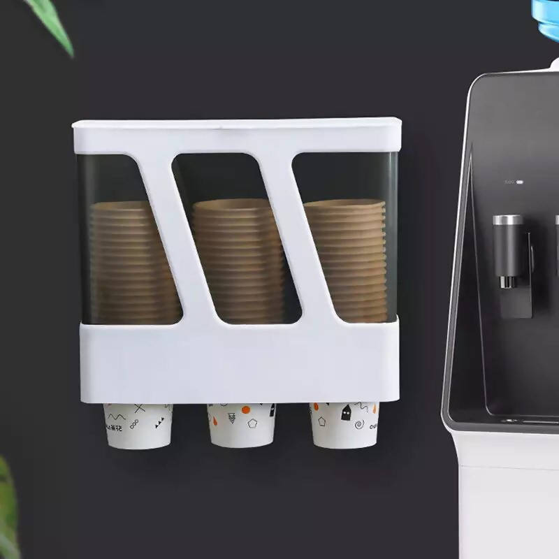 3 cylinder cup extractor wall mounted disposable cup holder