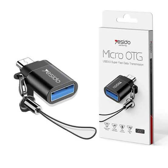 Yesido Micro OTG Fast Data Transmission Black