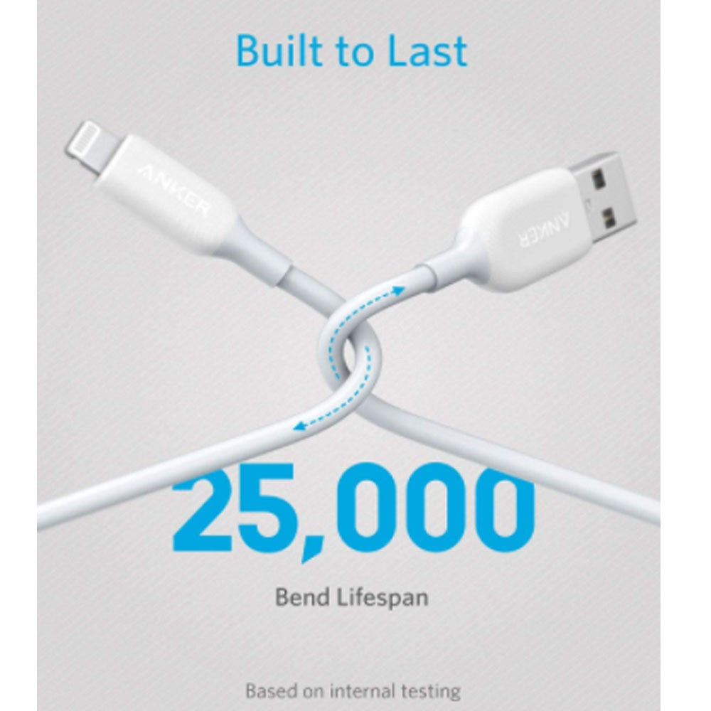 Anker Powerline III Lightning Cable 6ft White