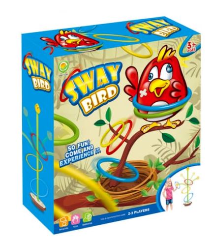 Sway Bird Wobbly Ring Toss Children Family Fun Game Set