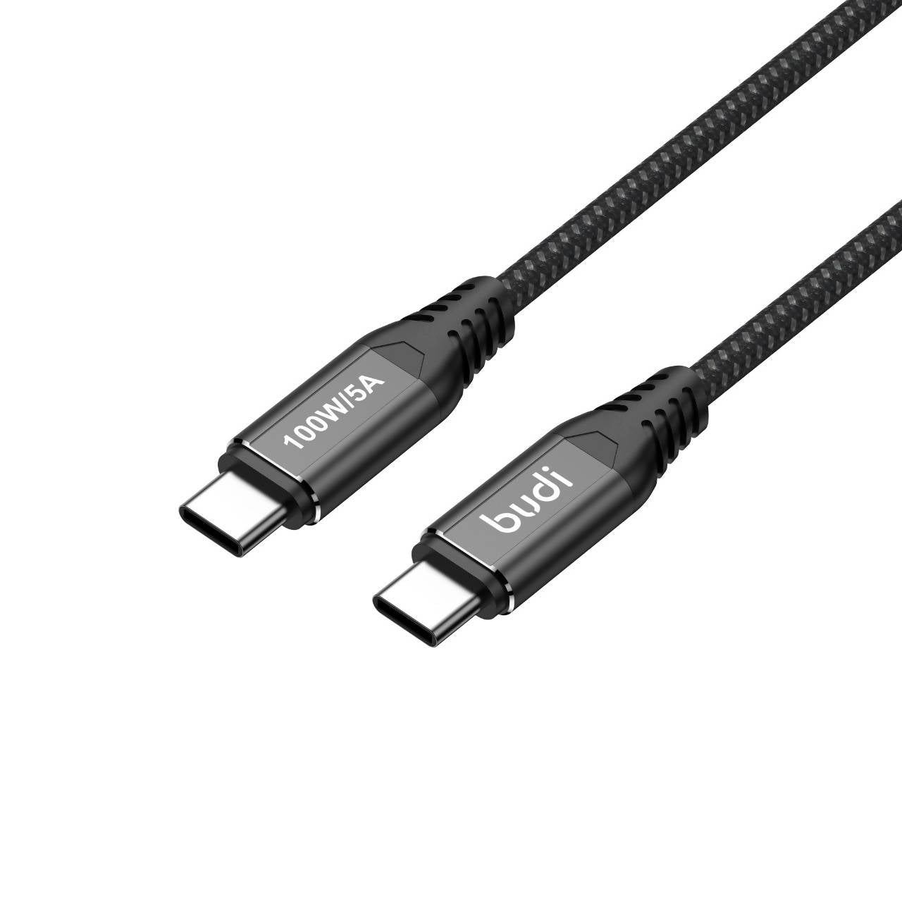 Budi Charge Sync Cable USB Type C Black