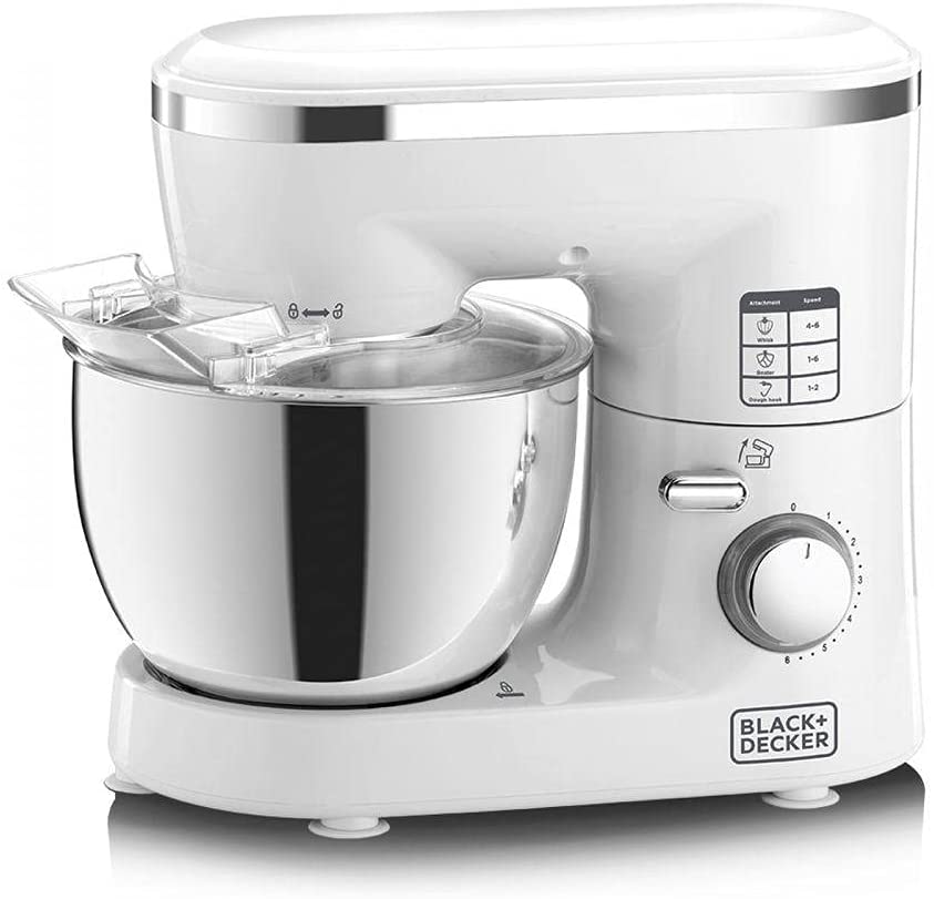 Black Decker 6 Speed Stand Mixer With Stainless Steel Bowl 1000W