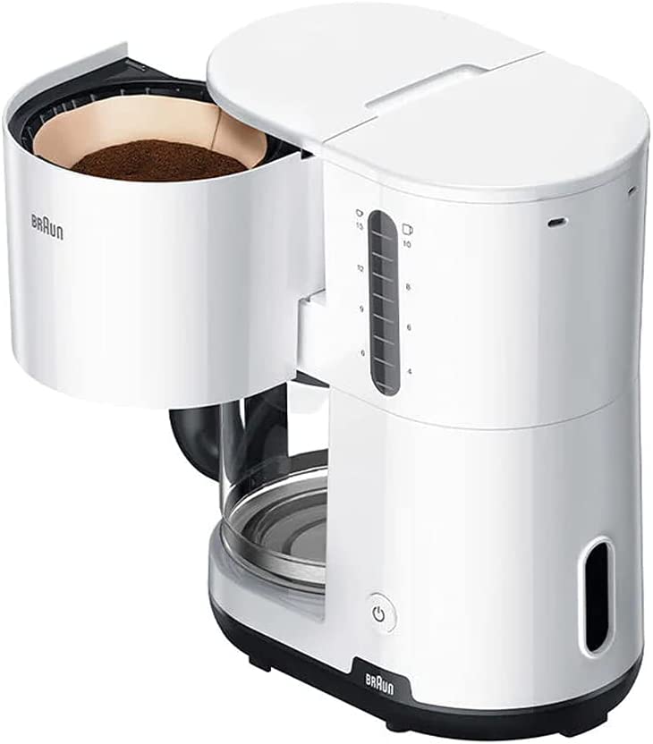 Braun Breakfast Filter Coffee Maker Aroma Cafe White - KF1100WH | Kitchen Appliance | Halabh.com