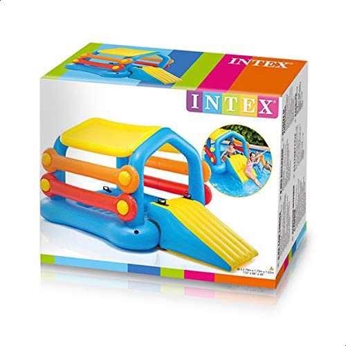 Intex Inflatable Game Island With Slide  Multi Color