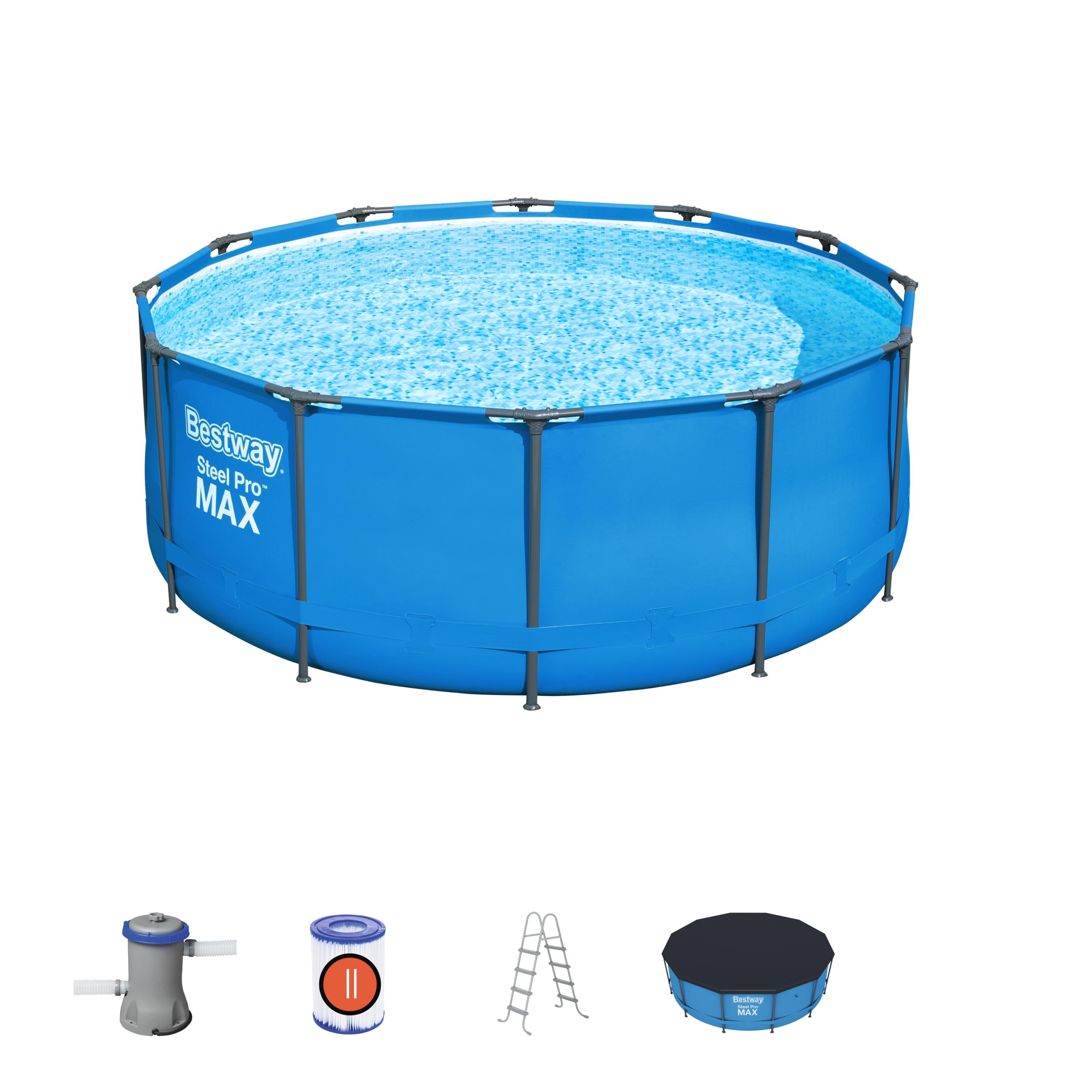 Bestway Above Ground Swimming Pool Round Steel Pro Max