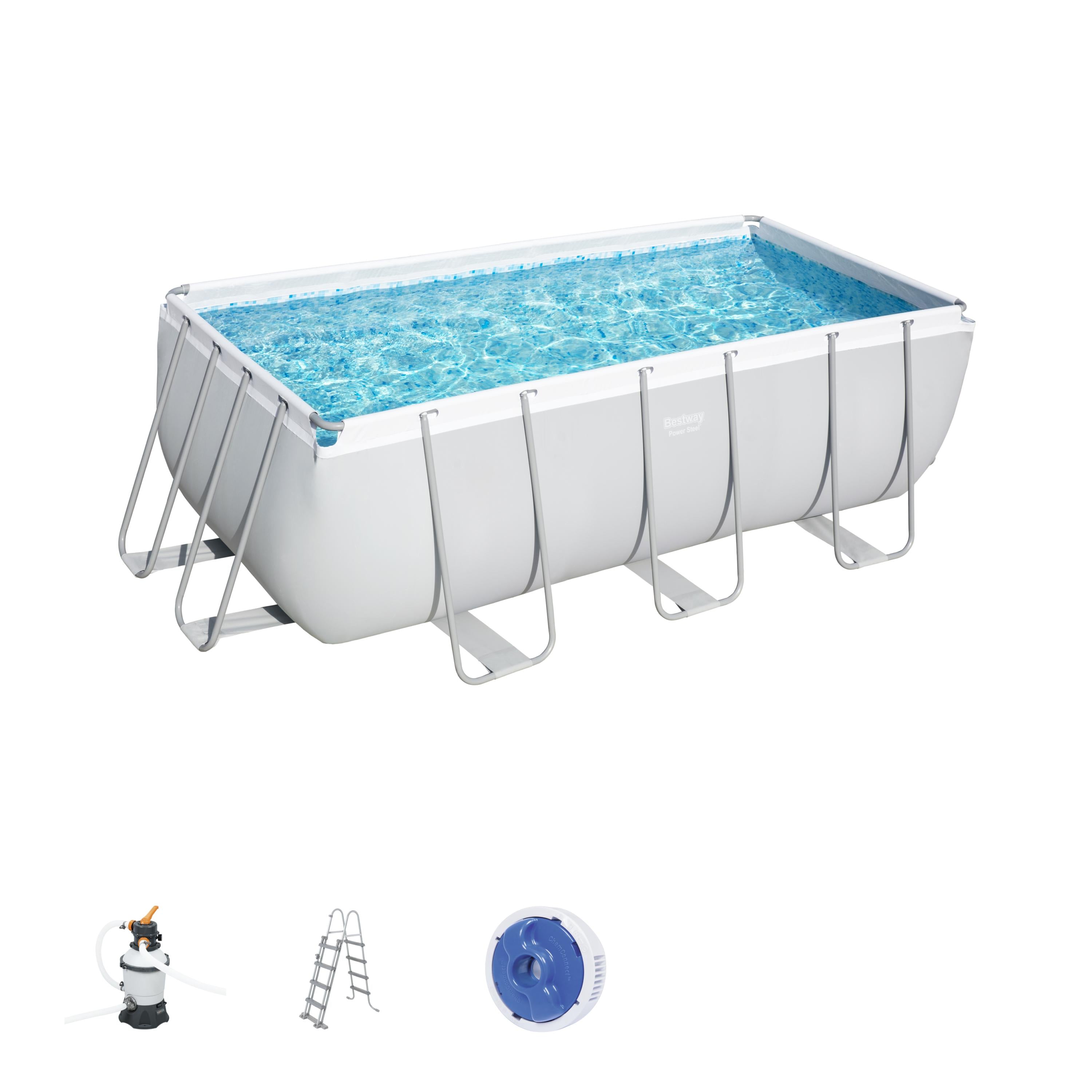 Bestway Rectangular Above Ground Pool Power Steel