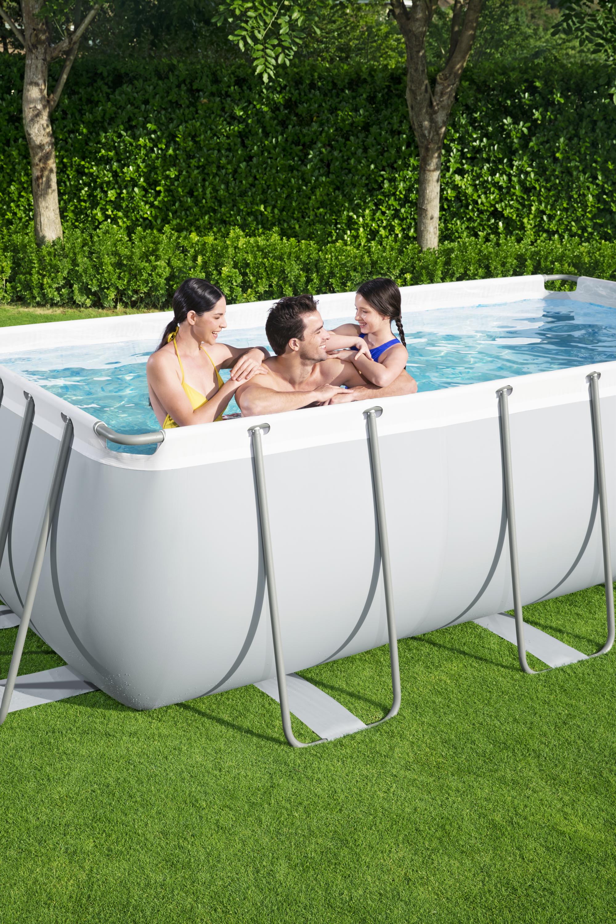 Bestway Rectangular Above Ground Pool Power Steel