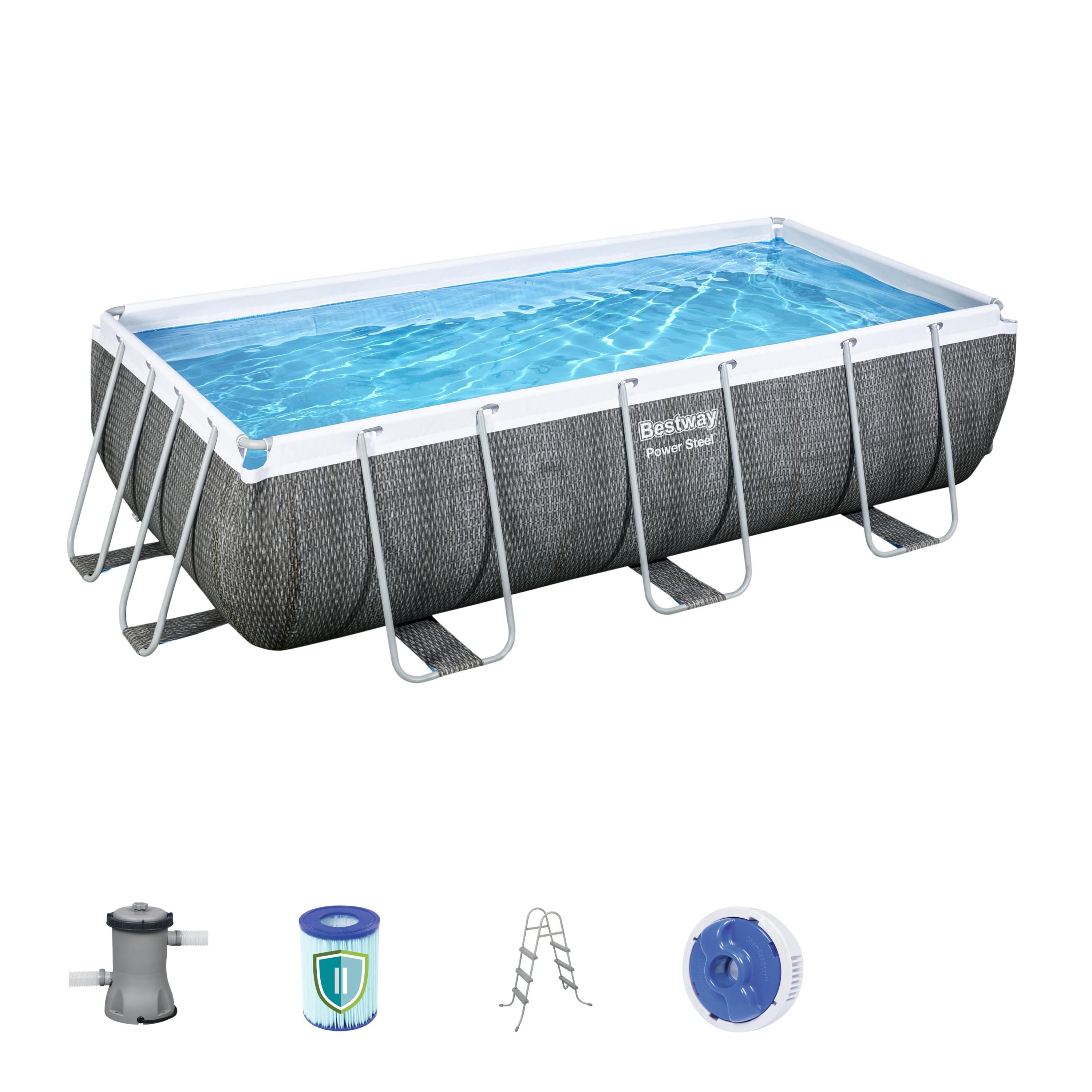 Bestway Power Steel Rectangular Pool Set