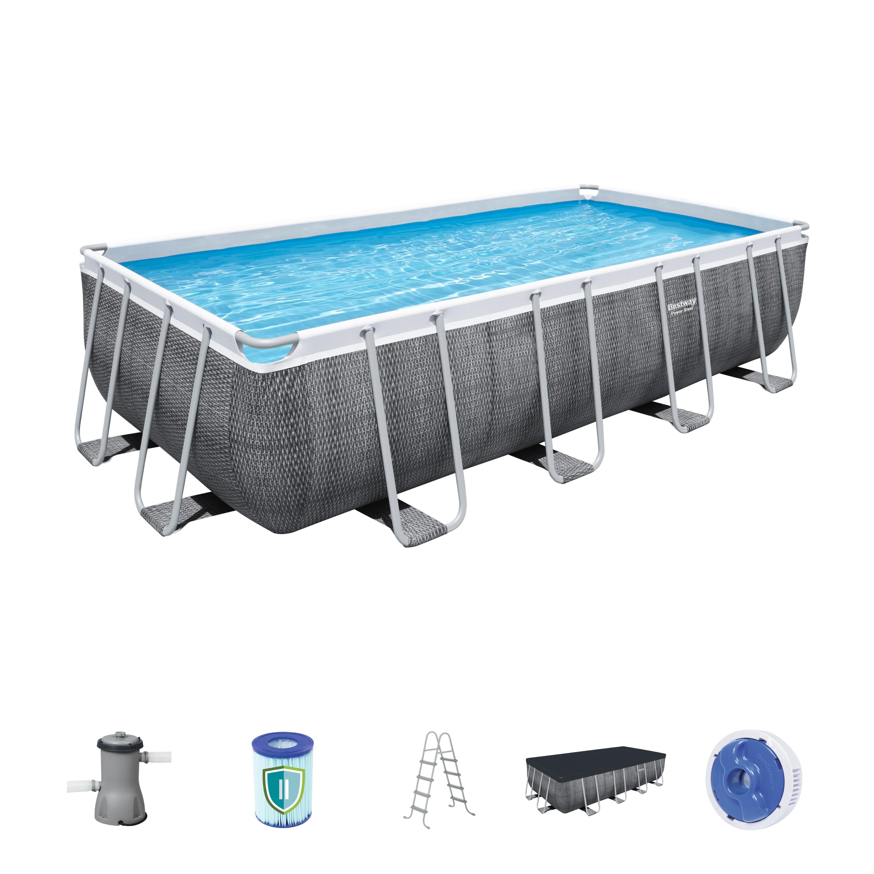 Bestway Metal Frame Swimming Pool Above Ground Power Steel