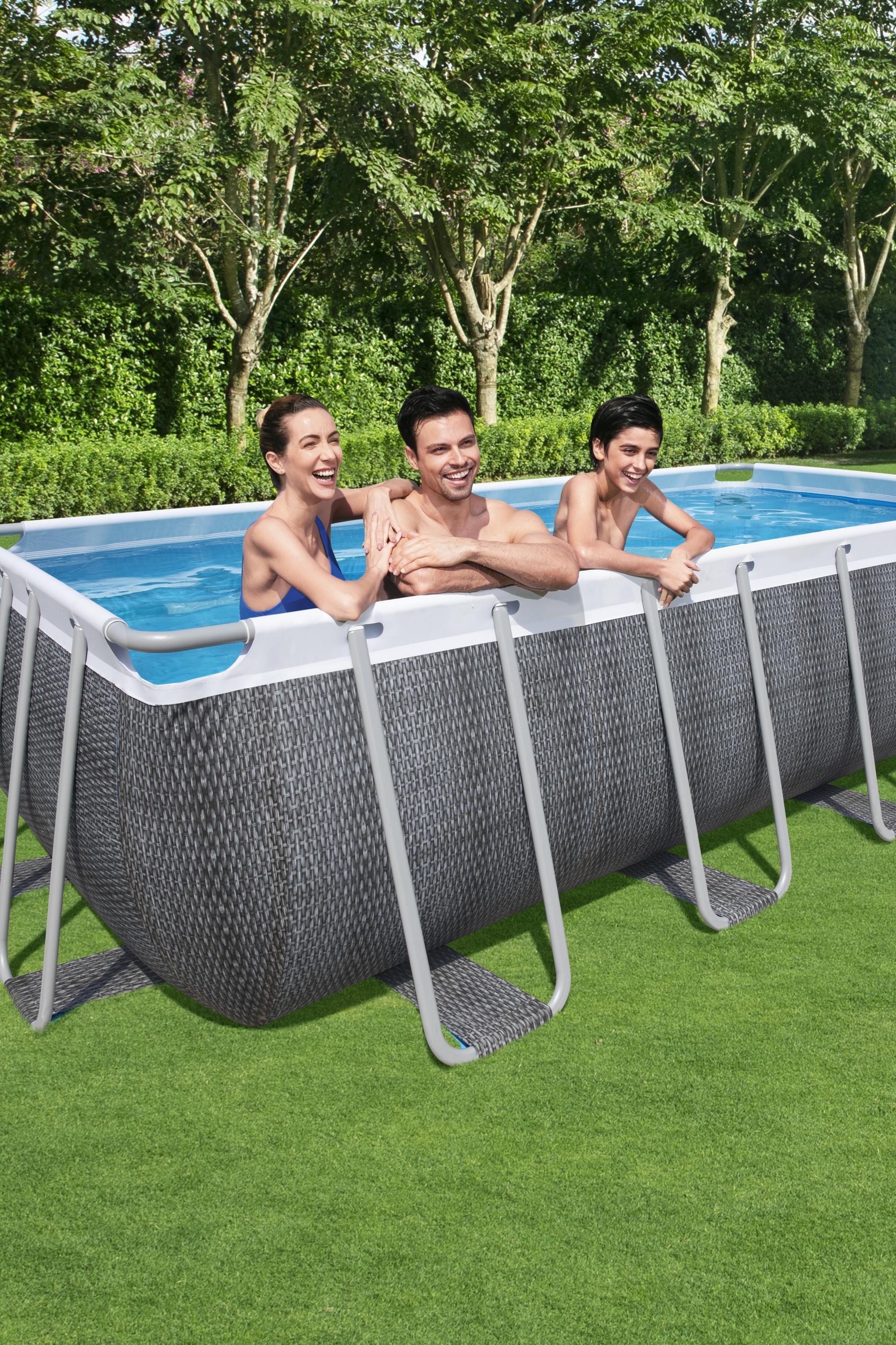 Bestway Metal Frame Swimming Pool Above Ground Power Steel