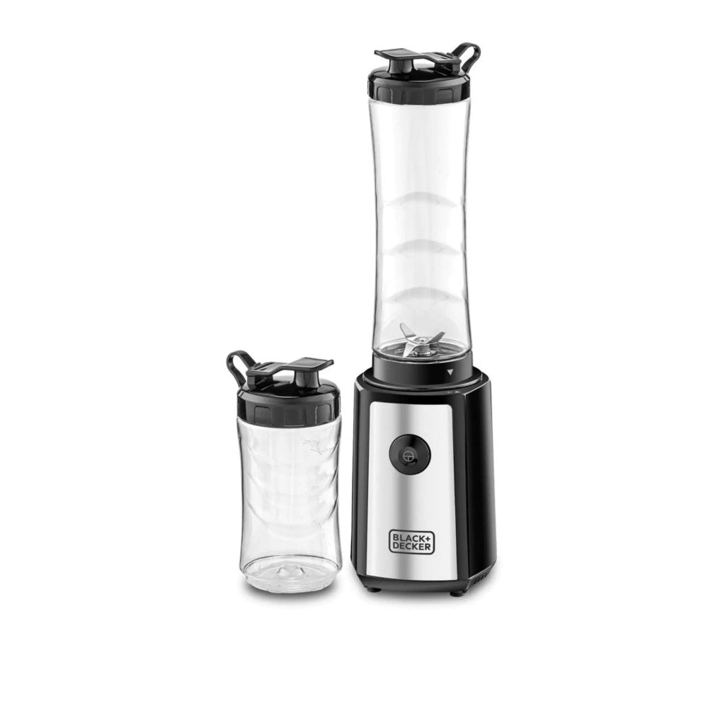 Black Decker Personal Compact Sports Blender 300W Silver Black