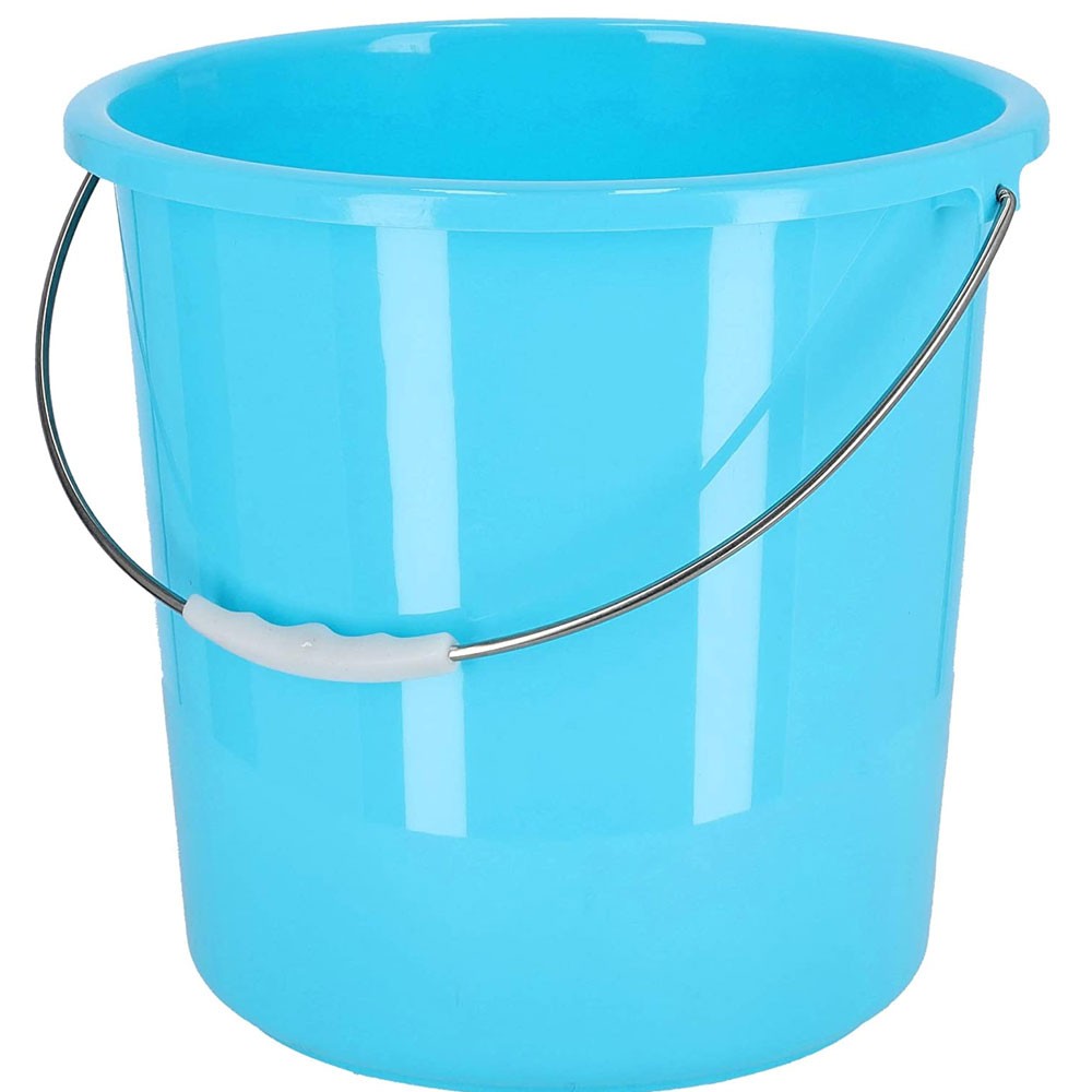 Delcasa Plastic Bucket with Lid | Capacity 15L | Color Blue | Bathroom Accessories in Bahrain | Halabh