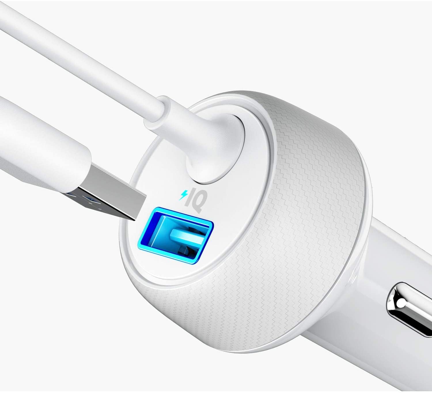 Anker PowerDrive 2 Elite With Lightning Connector Un White