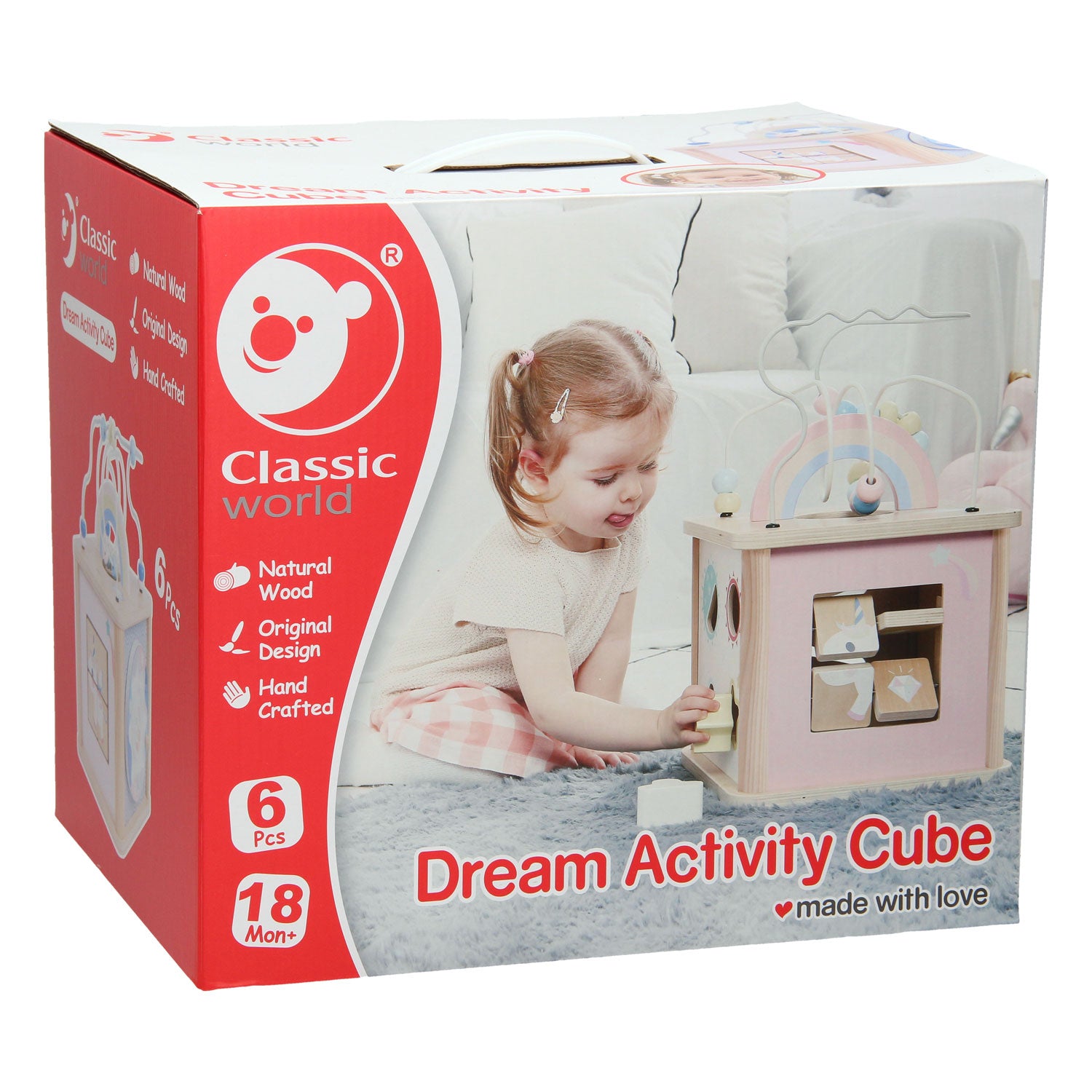 Classic World Wooden Activity Cube