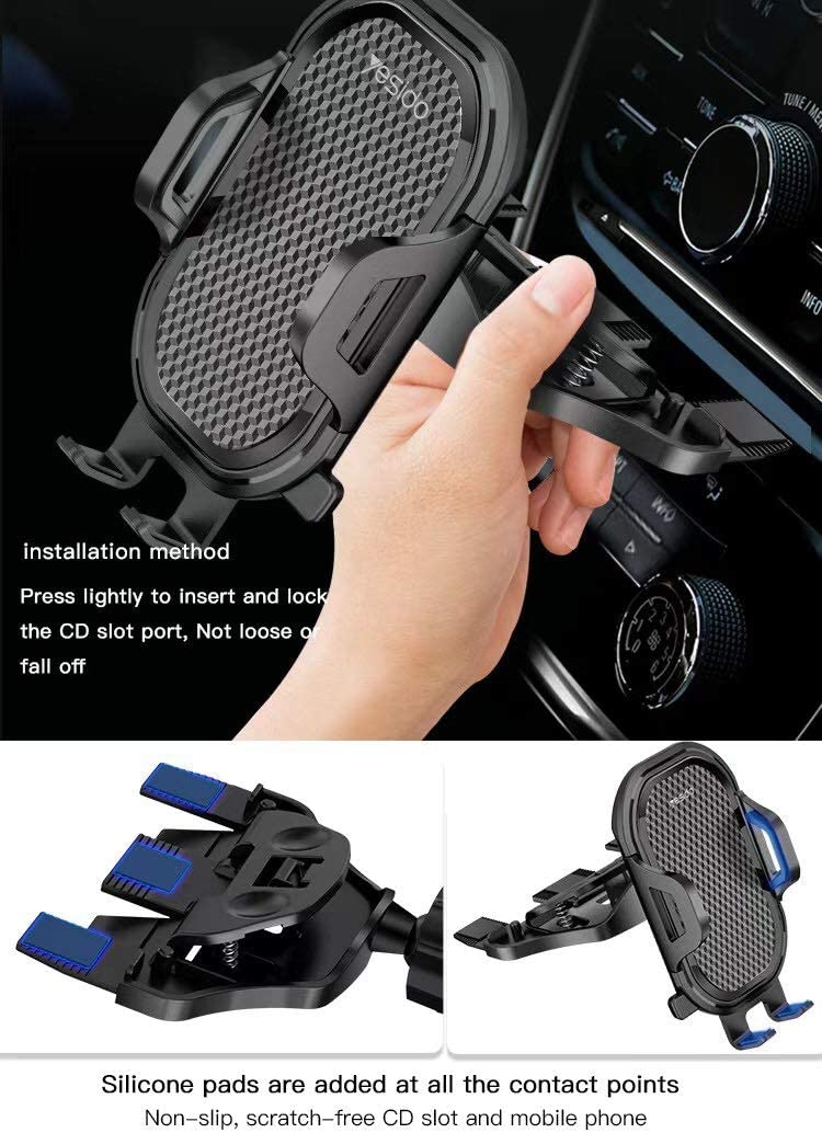 Yesido Car Holder Combinationcd Slot And Air Vent Clip - C84