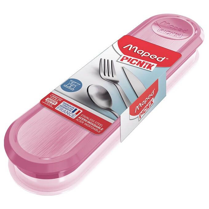 MAPED Picnik Adult Cutlery Box Tender Rose MD-870401