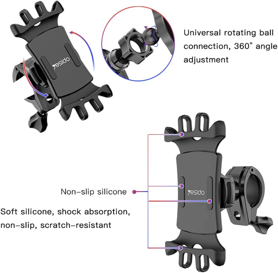 Yesido Bike Bicycle Motorcycle Mobile Phone Holder - C66