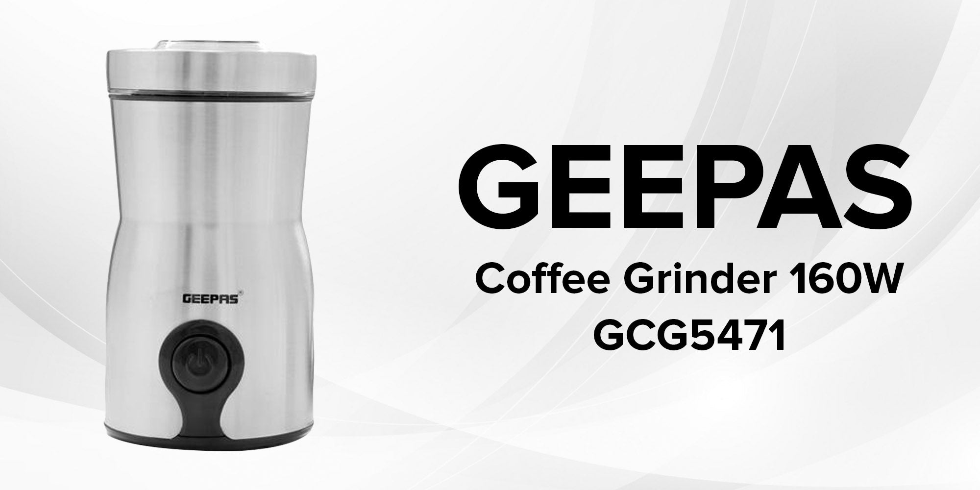 Shop Geepas Electric Coffee Grinder Silver | Best Grinder | Halabh