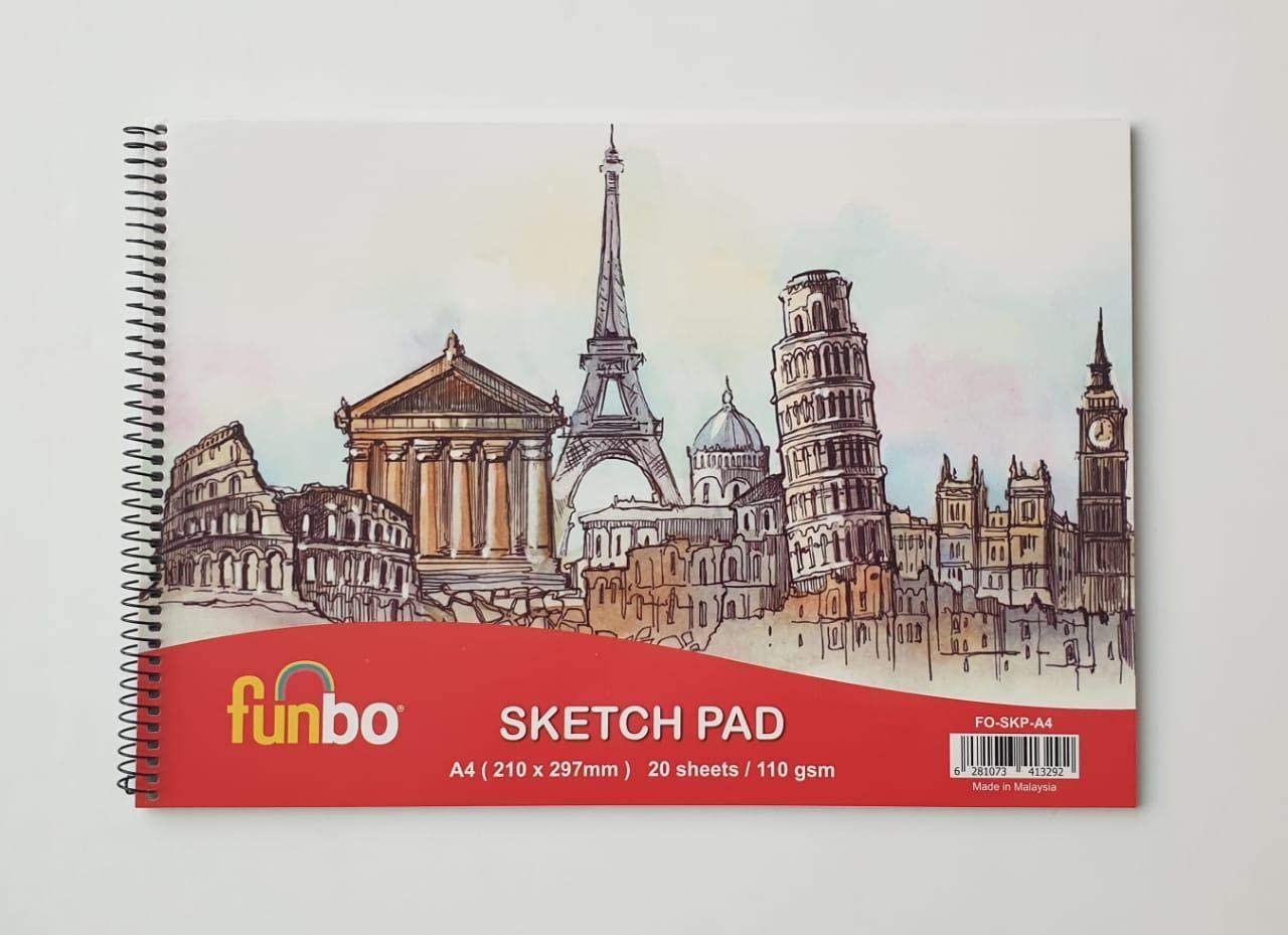 Funbo Fo Skp A4 Sketch Pad A4    20 Sheets