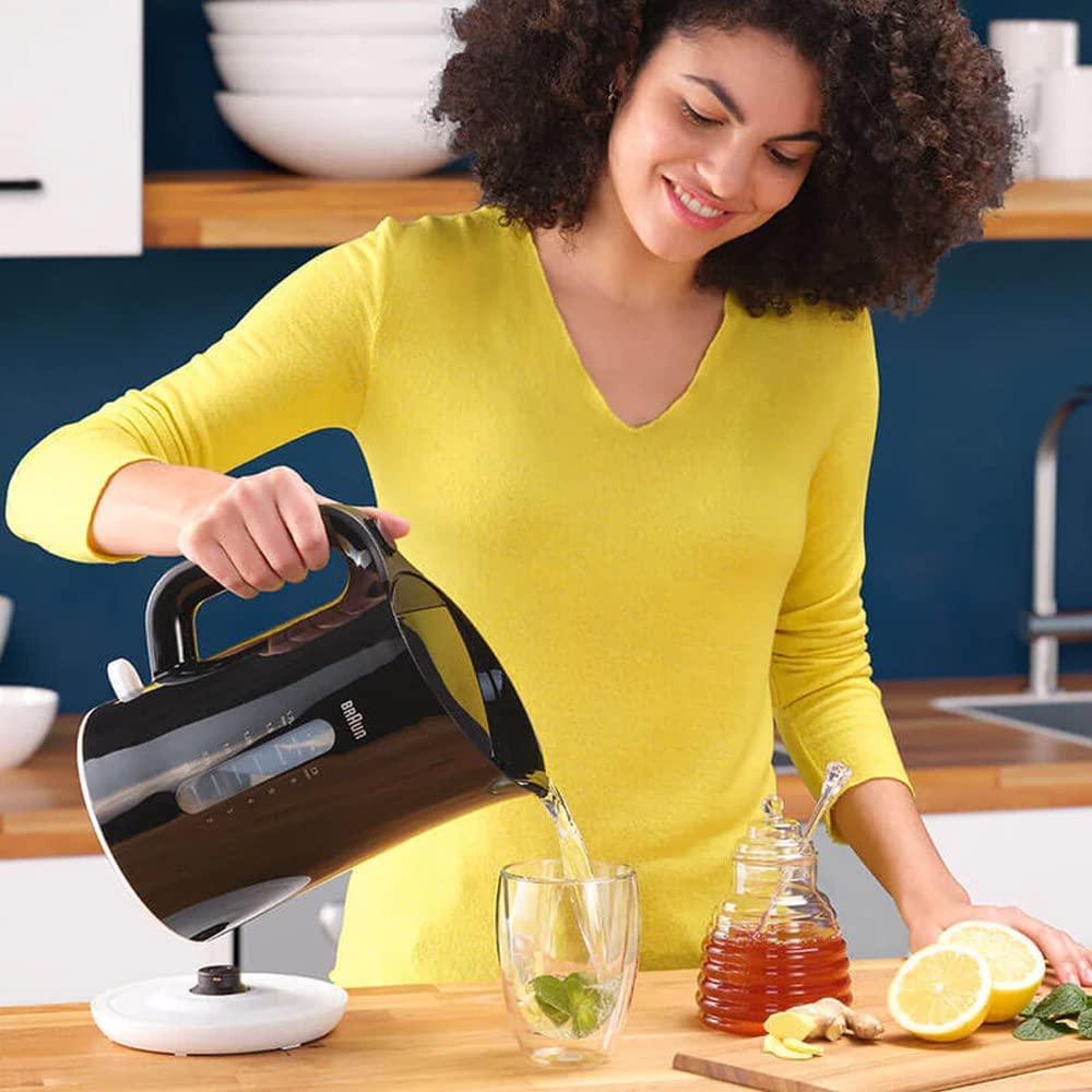 Braun Breakfast Kettle 1.7L Capacity 2200W Plastic Black | Kitchen Appliance | Halabh.com