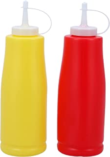 Buy Ketchup Bottle 2Pcs Red and Yellow Bottle | Best Ketchup Bottle | Halabh