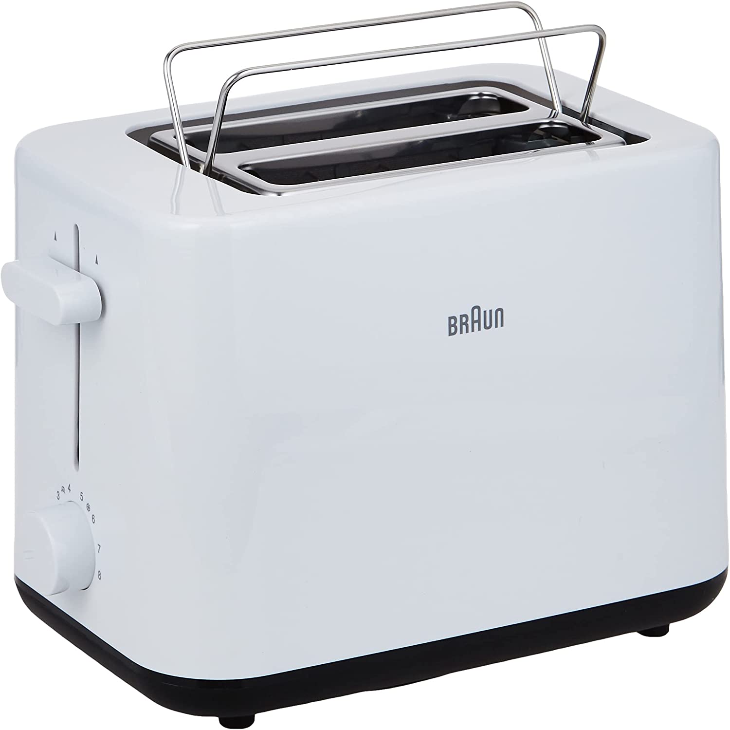 Braun Breakfast Toaster with 2 Slots 900W Plastic White - HT1010WH | Kitchen Appliance | Halabh.com