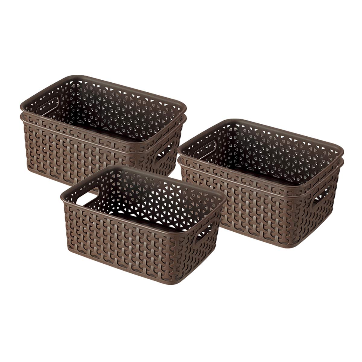 Bel Casa Royal Basket A5 Pack Of 5 Multipurpose Plastic Storage Baskets