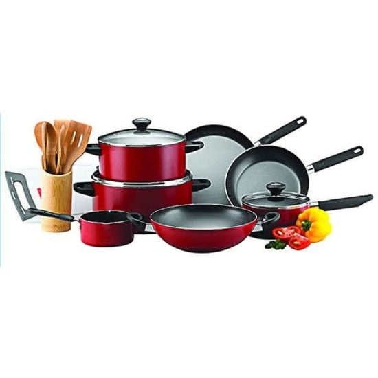 Prestige Classique 16PC Cookware Set Red