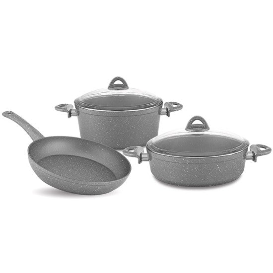 Hascevher Efsa Granite 5pcs Cookware Set