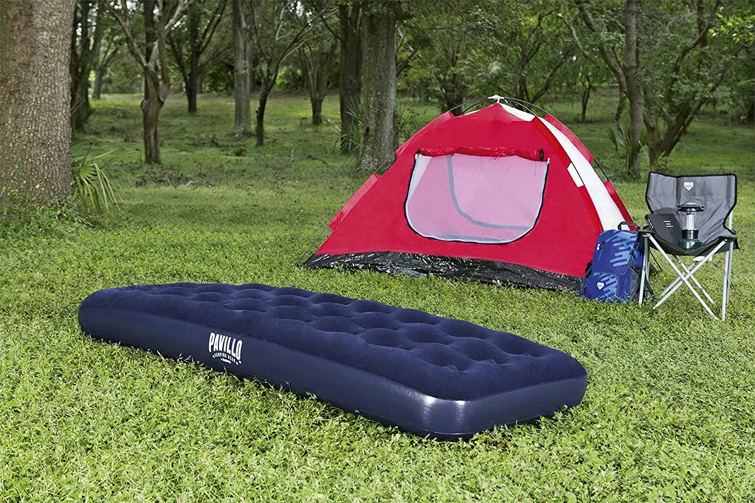 Bestway Flocked Air Bed Navy Blue 67000