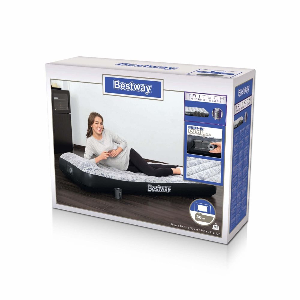 Bestway Airbed Twin Built-in Ac Pump 188X99X30