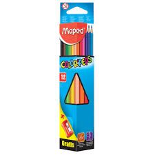 Maped Color Peps Pencils 12Col Shrp