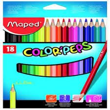 Maped Color Peps Pencils 18 Col Set