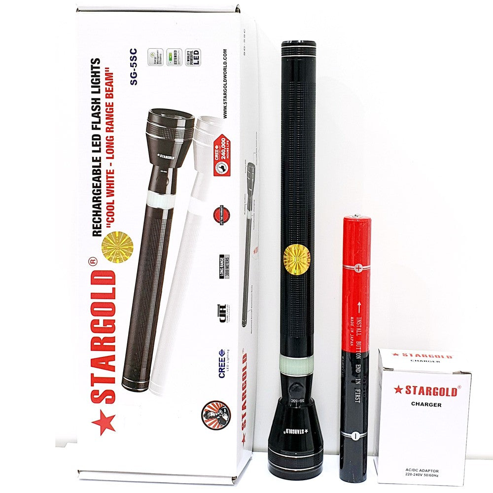 Stargold Rechargeable LED Flash Torch SG-5SC