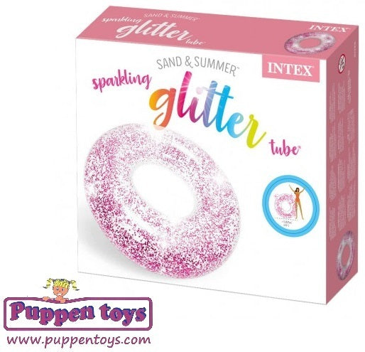 Intex Pink Glitter Tube Pool Float