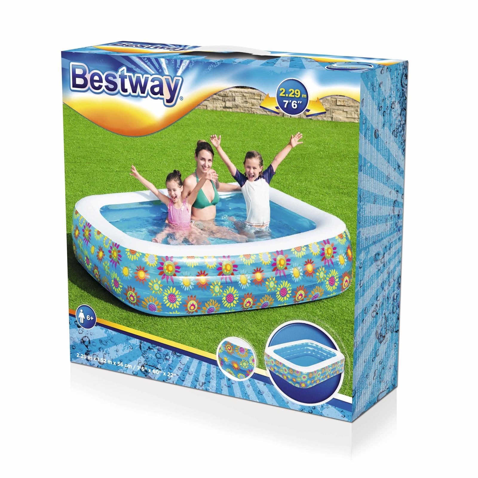 Bestway Pool Happy Flora Kids 229X152X56