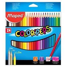 Maped Color Peps Pencils 24Col Set MD-183224