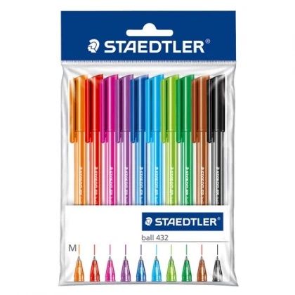 Staedler 432 Assorted Col Pak=10cols ST-432/35MPB10