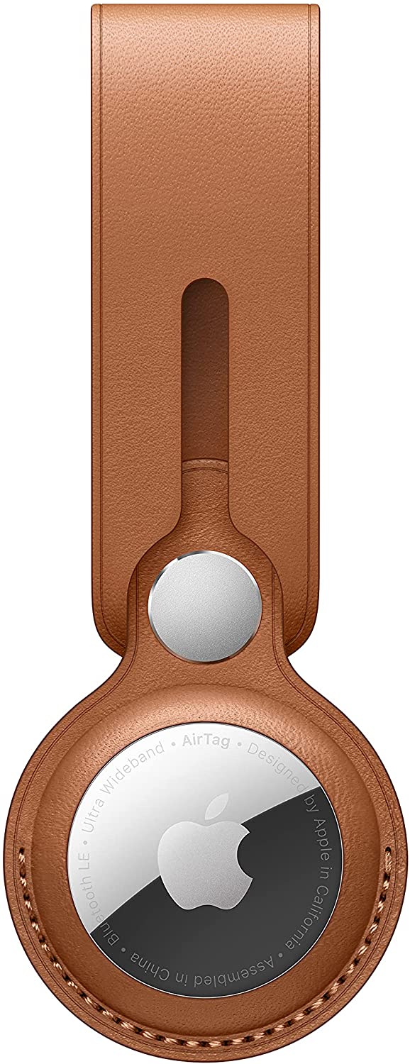 Apple AirTag Leather Loop (AirTag Not Included) Item Locator Accessory Brown