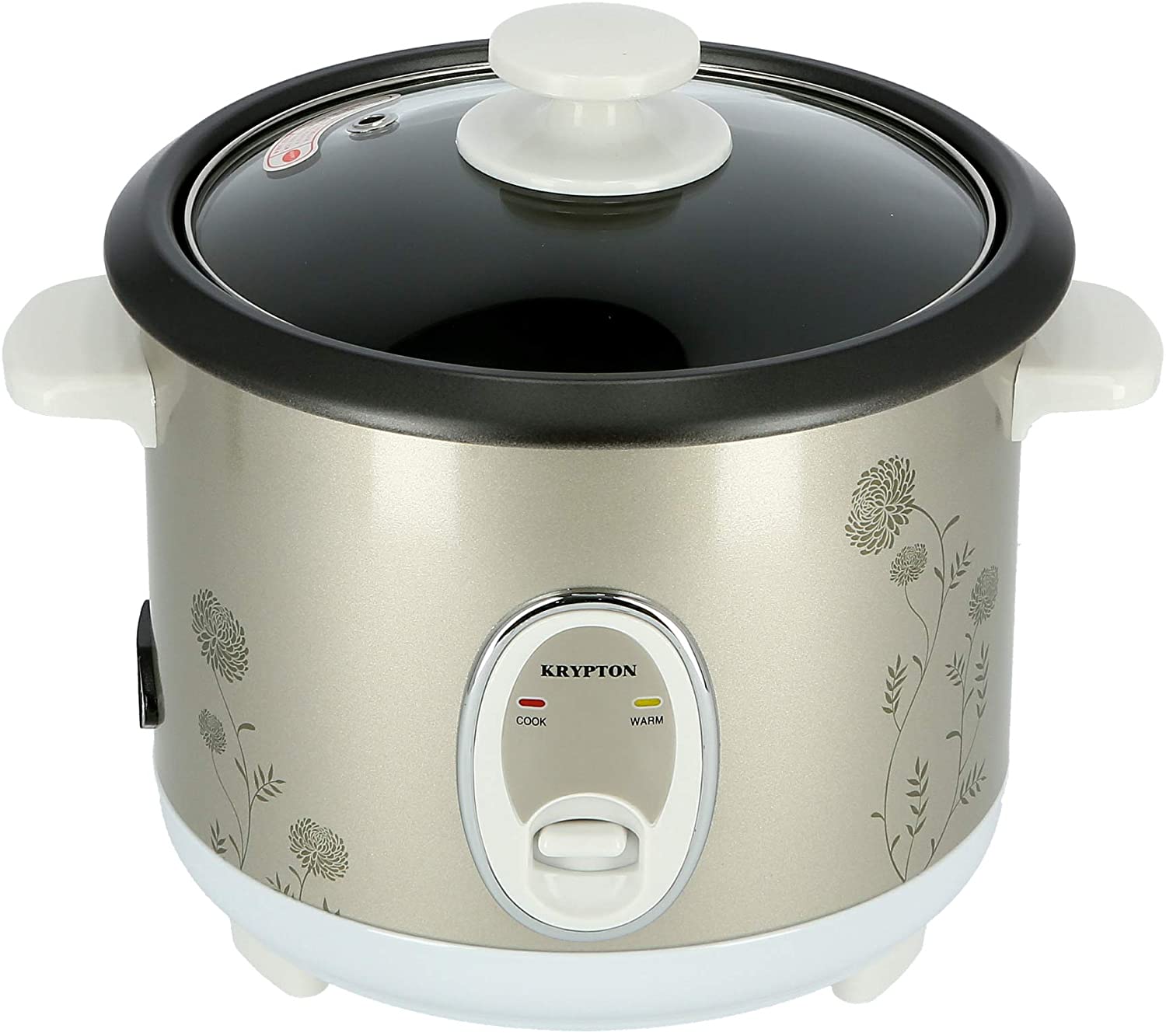 Krypton 1 Liter Electric Rice Cooker With Aluminum Innerpot Brown