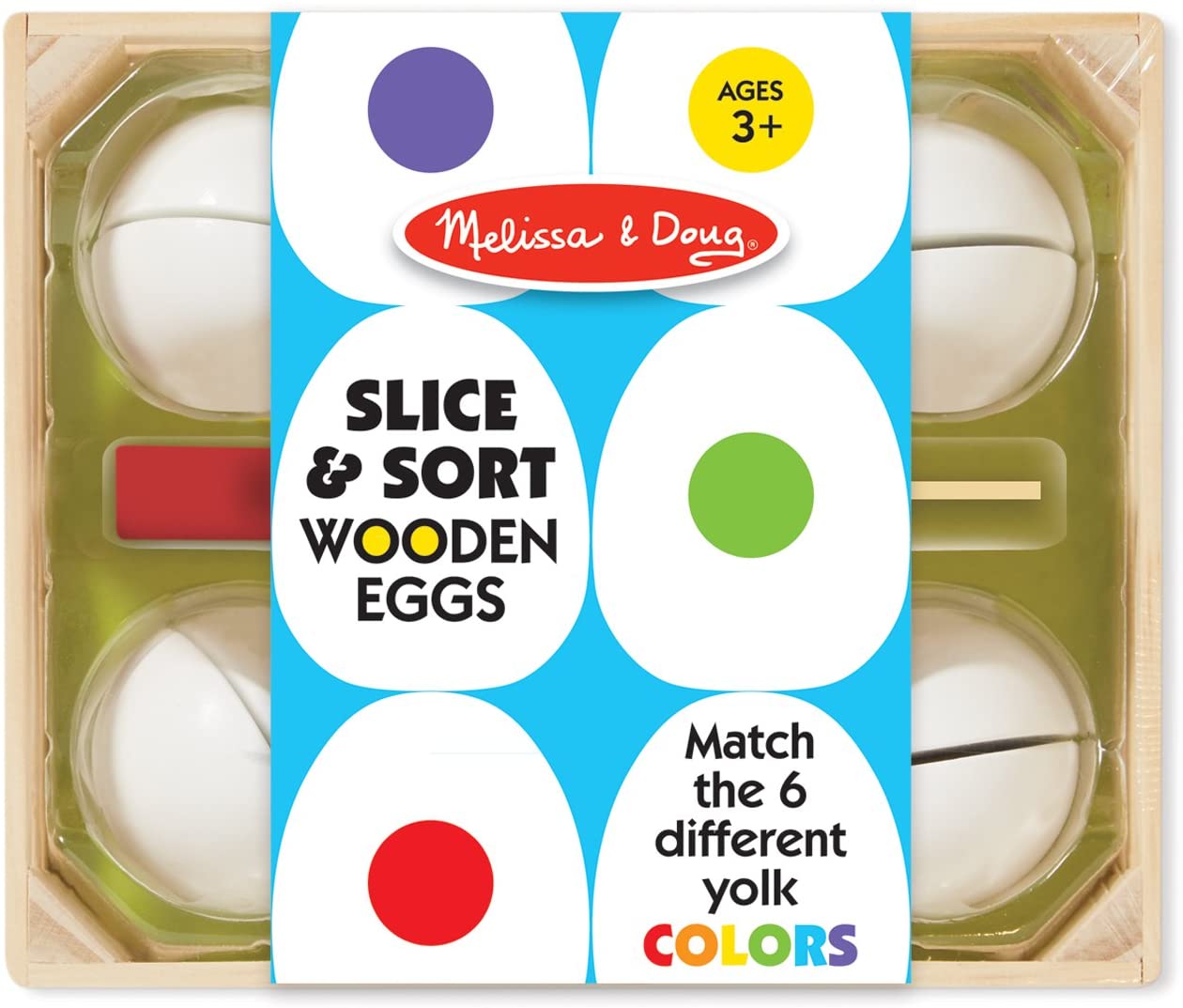 Melissa and Doug Slice & Sort Wooden Eggs