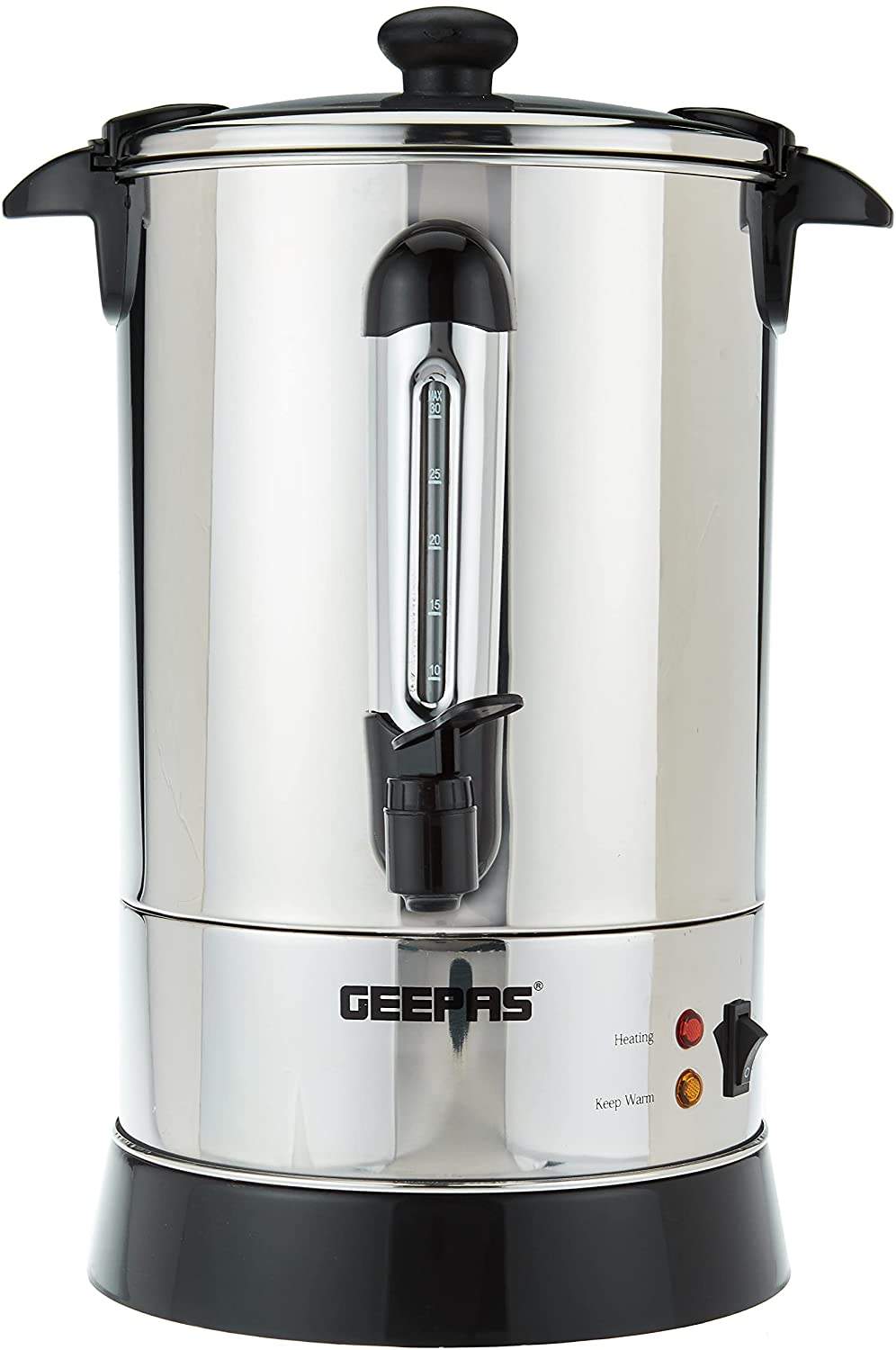 Geepas S/Swater Boiler Auto & Restthermo 6.8L1X4 Silver