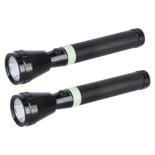 Krypton Flashlight 2 Pcs  Black